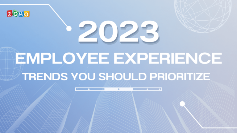 a text that says 'Employee Experience Trends You Should Prioritize In 2023'