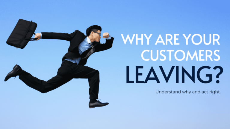 A person running, symbolizing the urgency to address customer churn, with a focus on understanding reasons and taking swift action to retain clients.