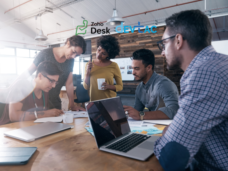 Zoho Desk Case Swarming: multiple agents collaborate in real-time to resolve customer support tickets efficiently.